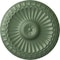 Ekena Millwork Linus Ceiling Medallion, Hand-Painted Athenian Green, 11 1/4"OD x 1 1/8"P CM11LIAGF - alternate 1